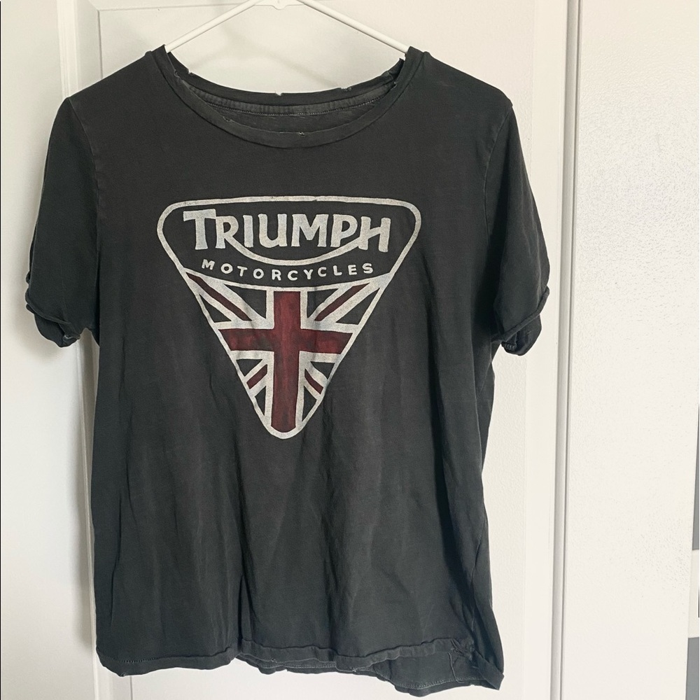 Lucky brand Triumph motorcycle tee